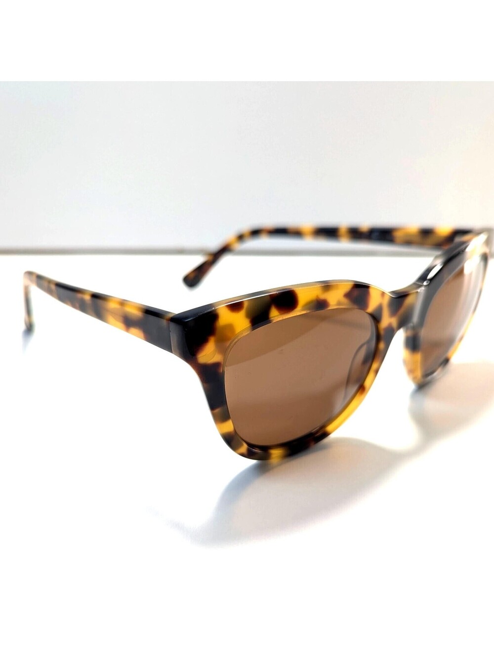 J. Crew H8908-EG5624 Designer Sunglasses Thick Tortoise Acetate Frame Brown